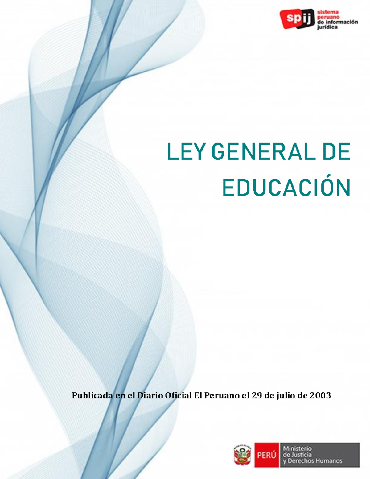 Ley General de Educación - Ley N° 28044: Principios y Disposiciones ...