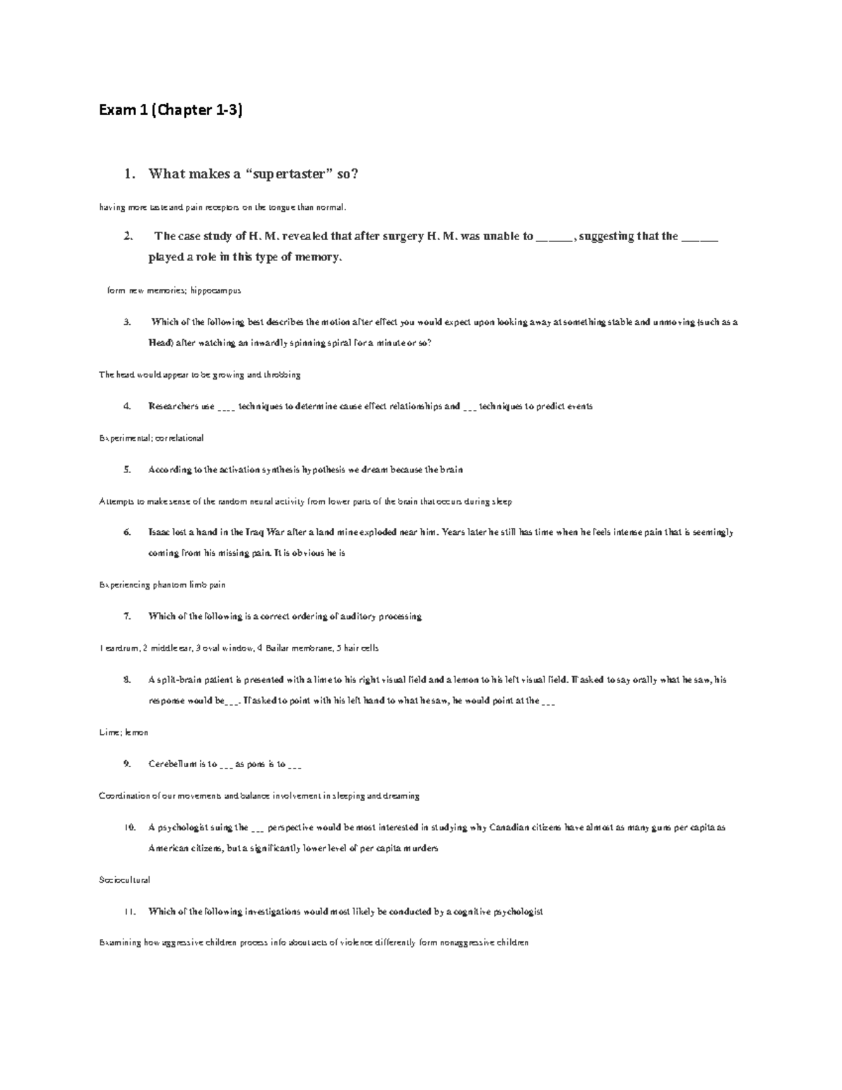 Exam 1 Review (Chapters 1-3) - Key Concepts and Case Studies - Studocu