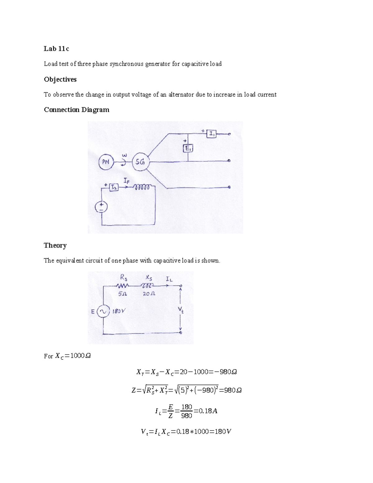 11c - Load Characteristics of Three-Phase Synchronous Generator with ...