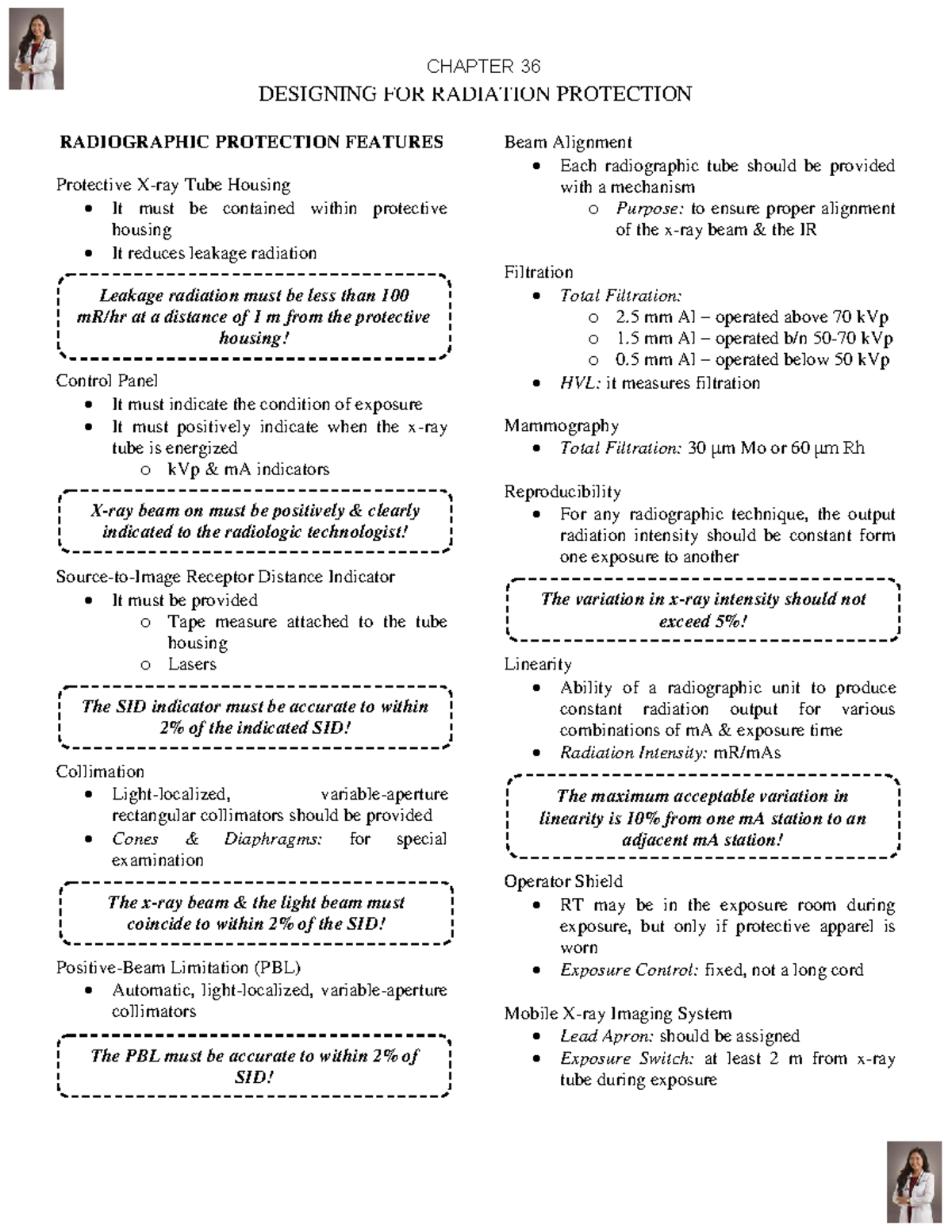CHAPTER 36 DESIGNING FOR RADIATION PROTECTION: Key Features and ...