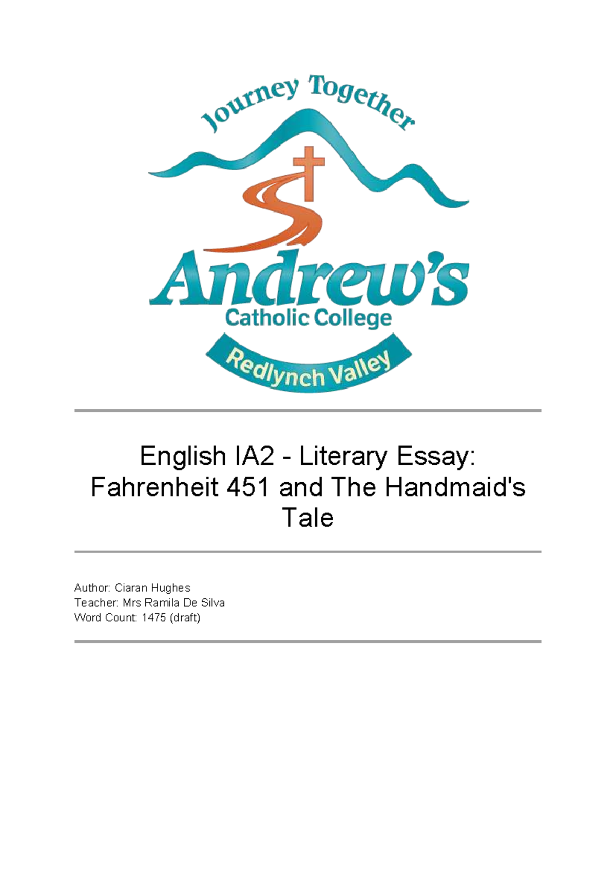 English IA2 Literary Essay: Surveillance and Conformity in Fahrenheit ...