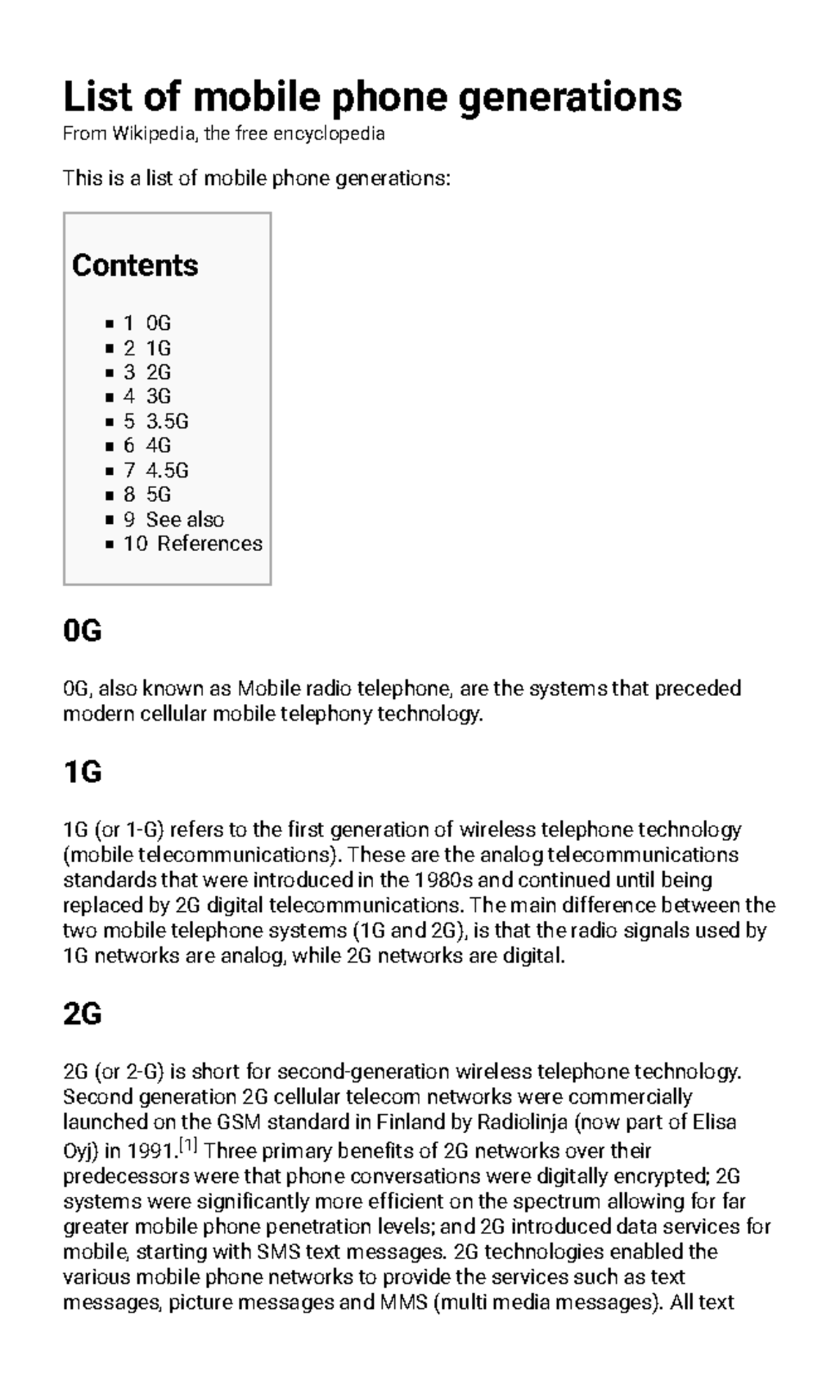 List of mobile phone generations - 1G 1G (or 1-G) refers to the first ...
