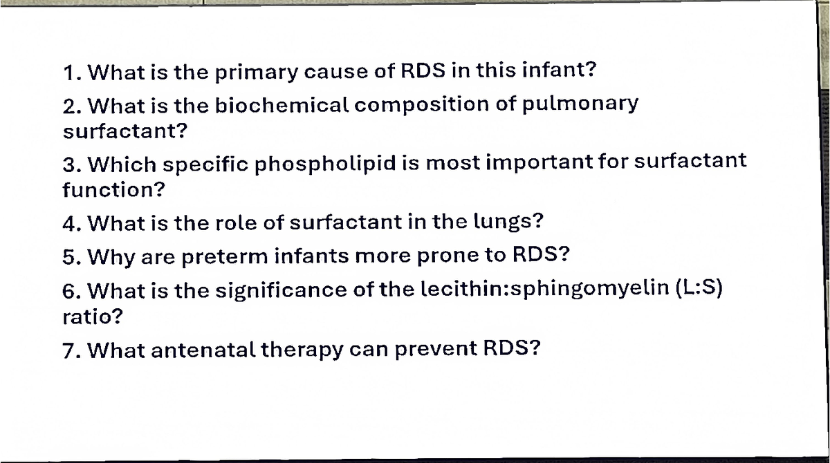 Lipid Case Study: Metabolic Disorders and Surfactant Function Analysis ...