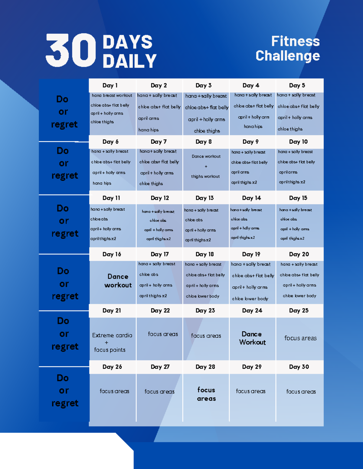 30 days - it will be helpull - 30 Day 1 Day 2 Day 3 Day 4 Day 5 Day 6 ...