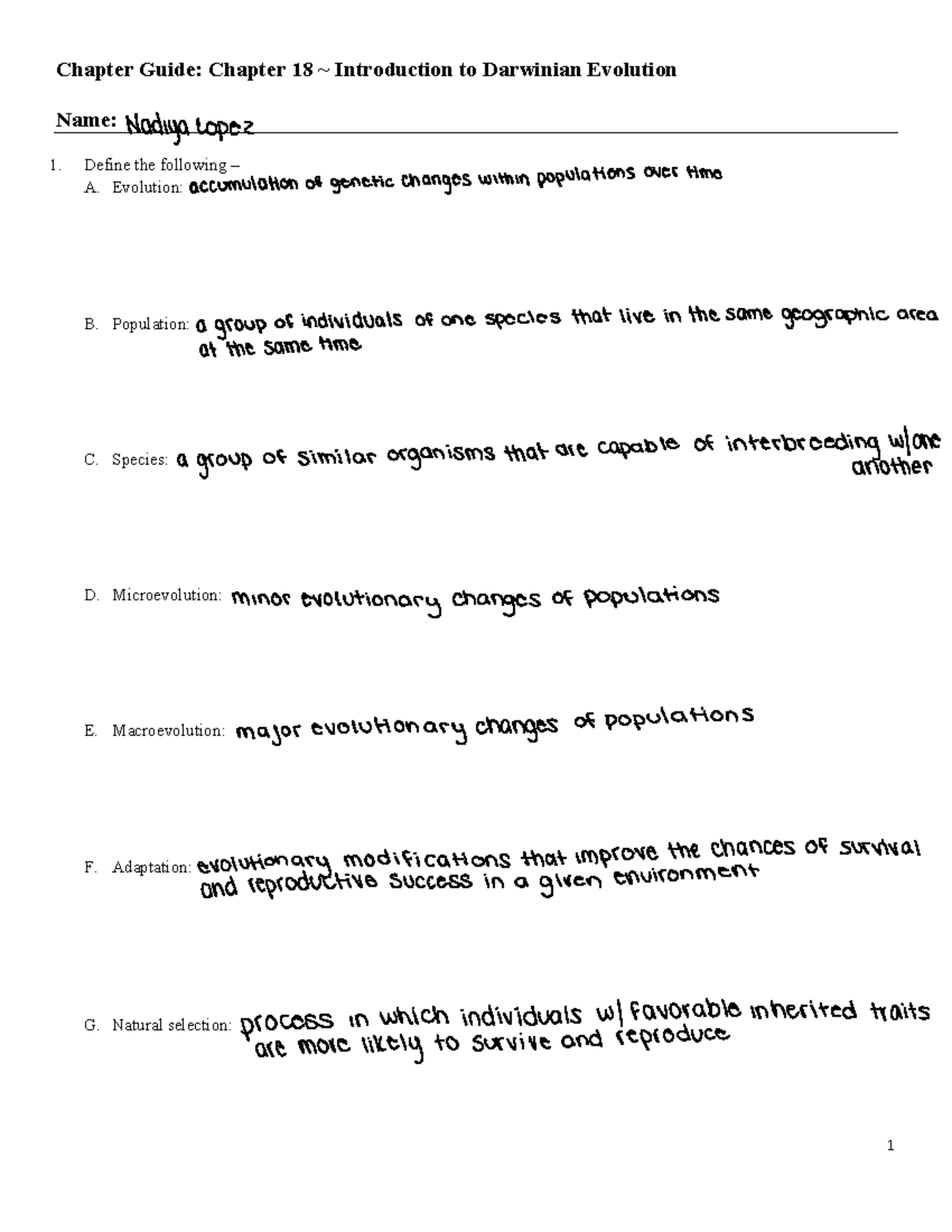 CG+Ch+18 1st - chapter guide questions, chapter 18 part 1 - Chapter ...
