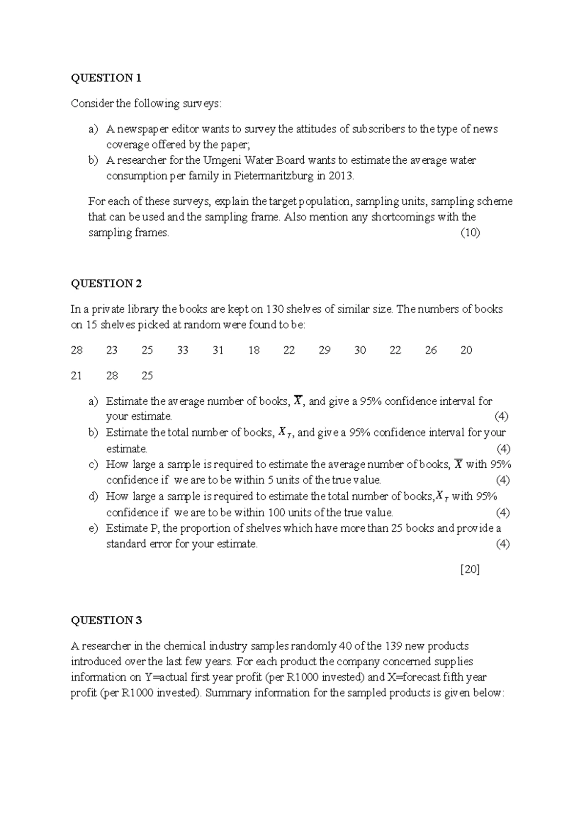STATISTICS 214: Cluster Sampling Estimation in Sample Surveys - Studocu