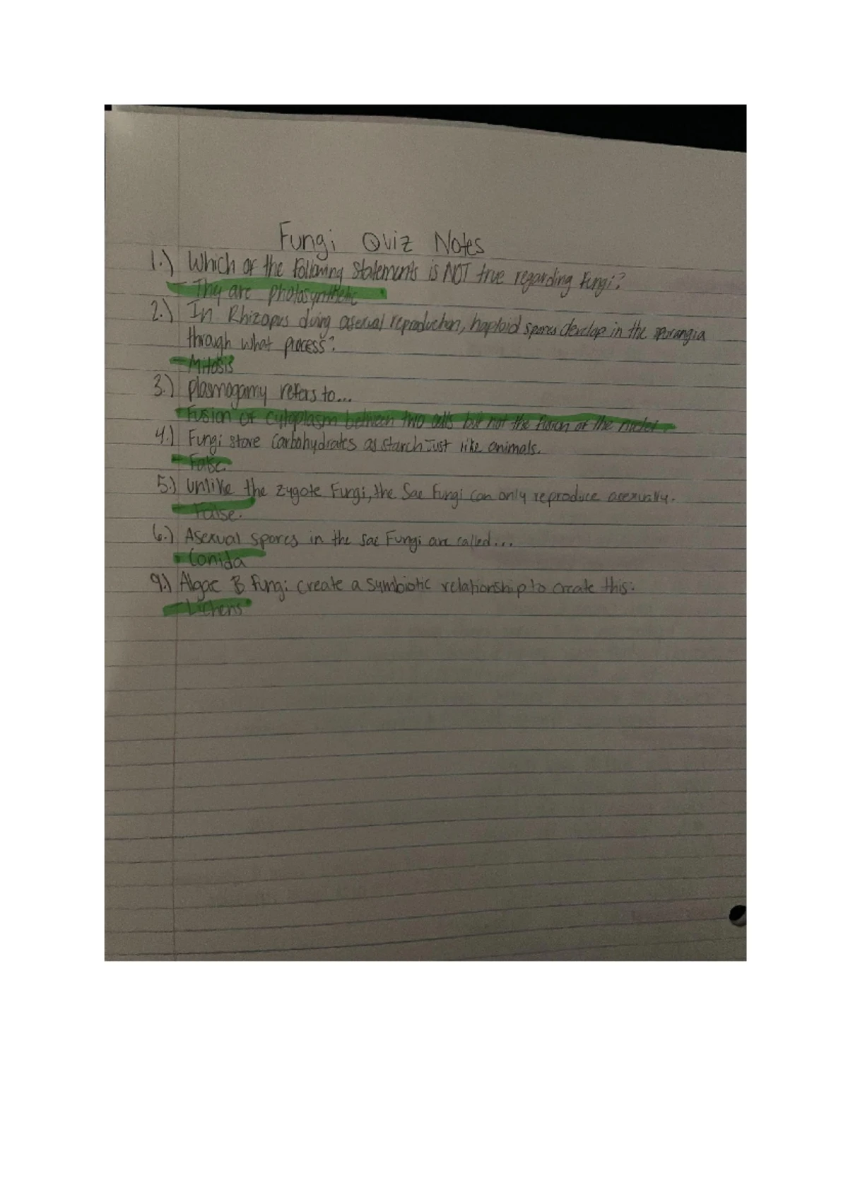 Animal Diversity I Worksheet - BSC1011L Lab Worksheet Animal Diversity ...