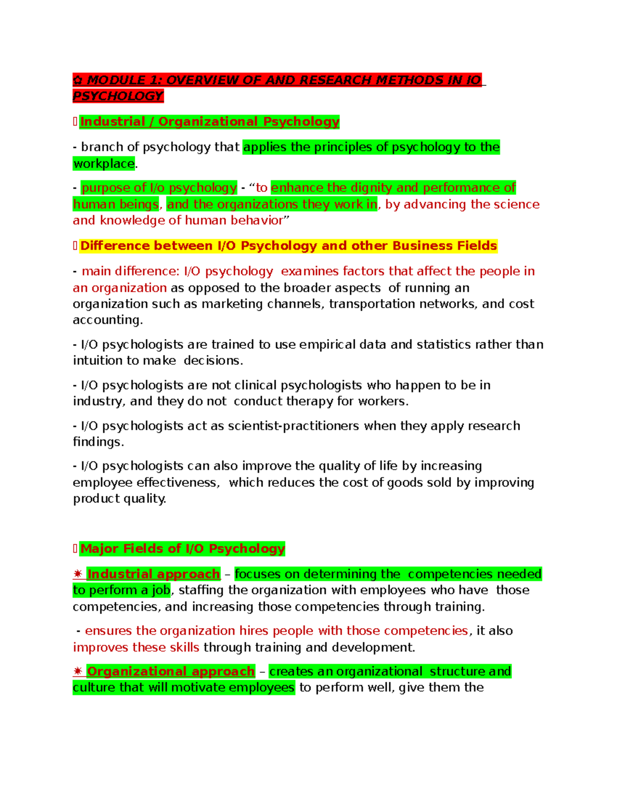 IOP Module 9 - asjsdjd ansen - MODULE 1: OVERVIEW OF AND RESEARCH ...