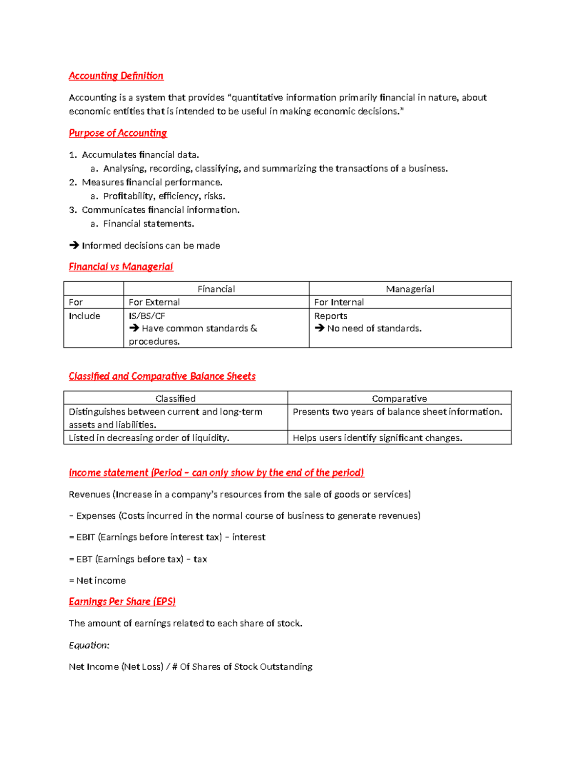 Accounting Principles and Practices: A Comprehensive Overview - Studocu
