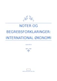 IØ: Fuld Pensum Noter om International Økonomi og Handels Teorier