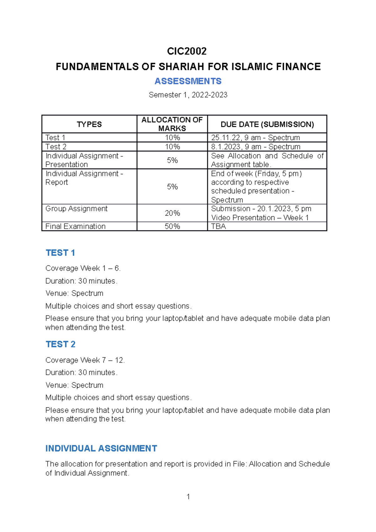 CIC - Assessment Manual for Fundamentals of Shariah in Islamic Finance ...