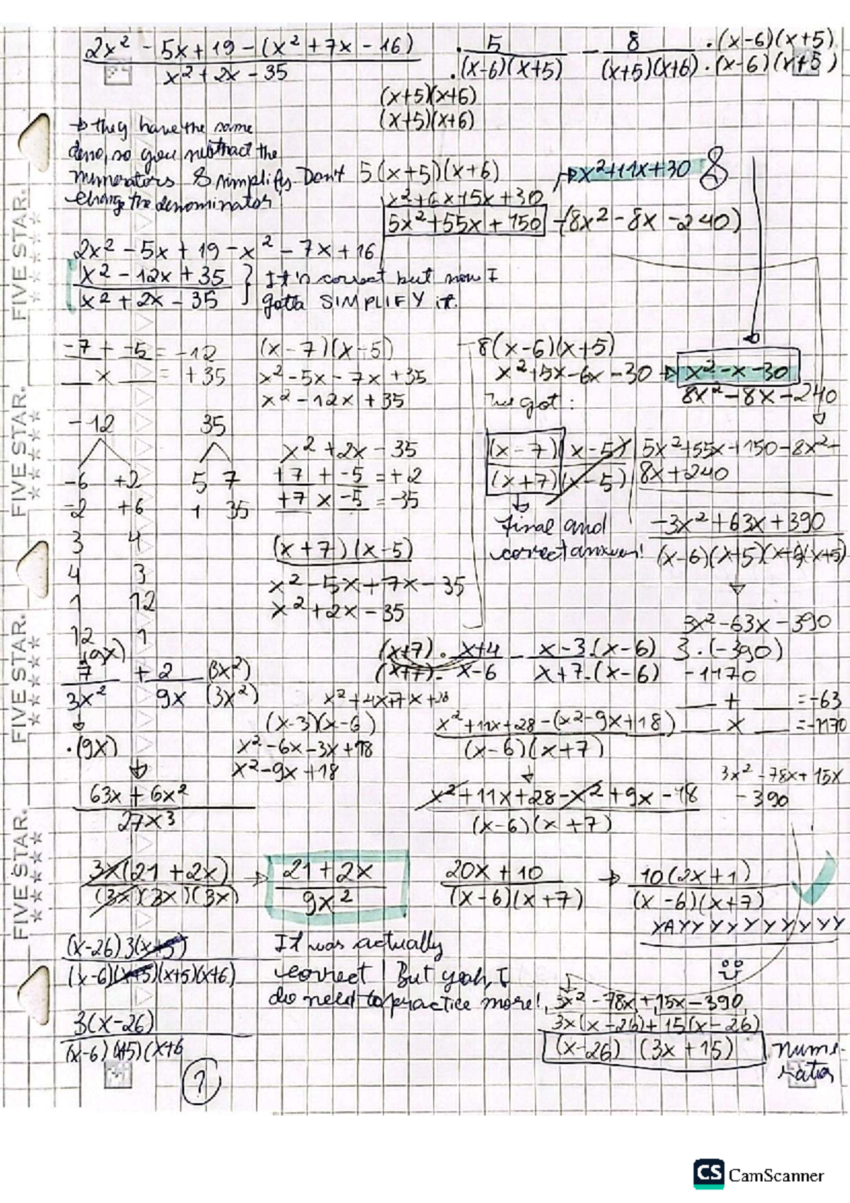 Solving Rational Expressions - MATH 101 Final Exam Notes - Studocu
