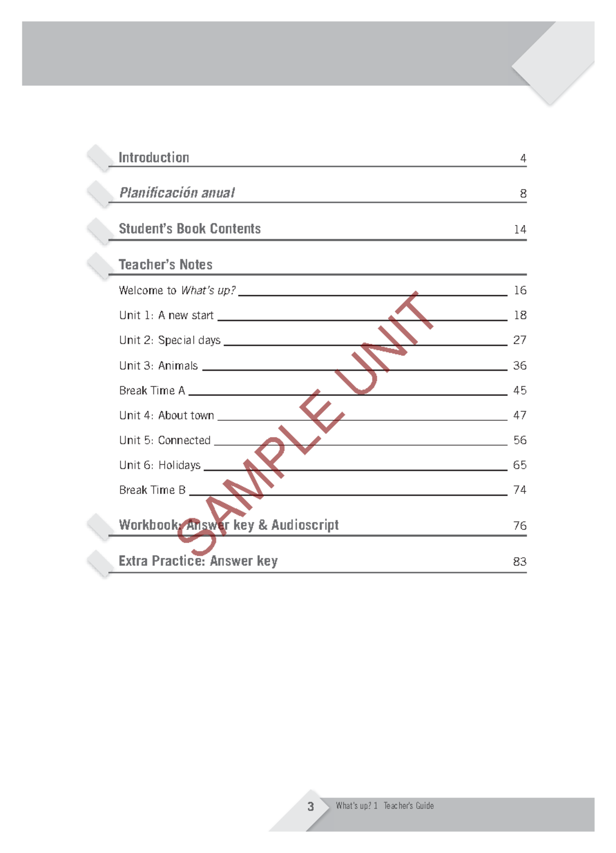 What’s Up? Teacher - Document Preview