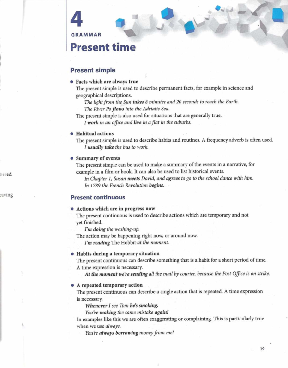 4 GRAMMAR: Present Simple & Continuous Overview - Studocu