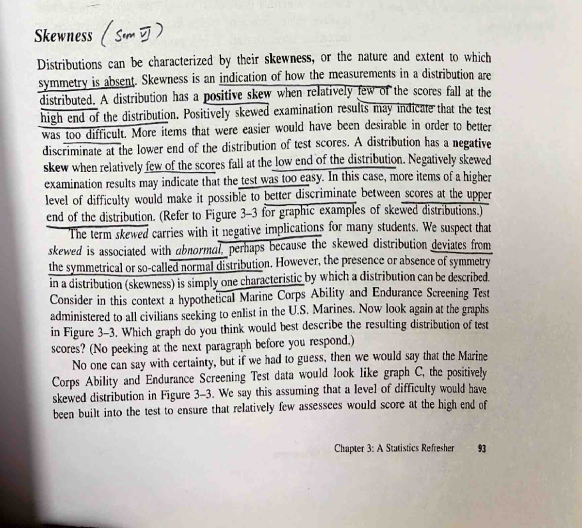 Normal Distribution, Skewness, and Standard Scores (Sem 1) - Studocu