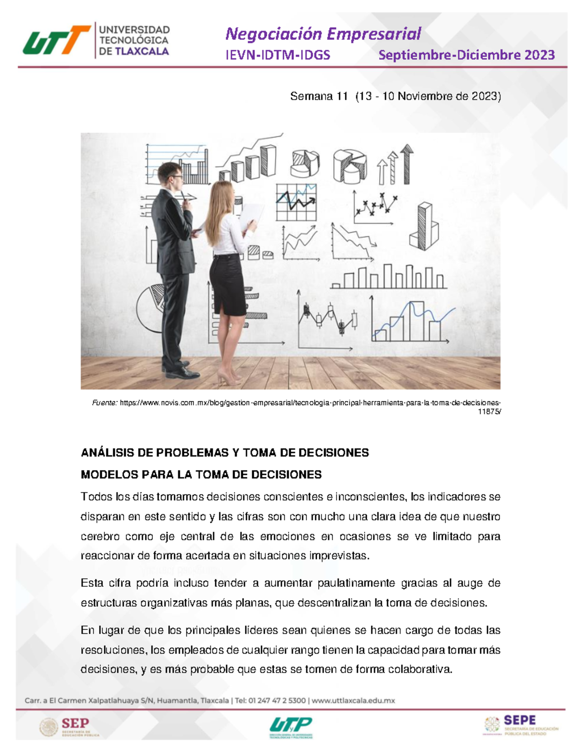 TEMA 11. Modelos para la Toma de Decisiones y Estrategias Empresariales ...