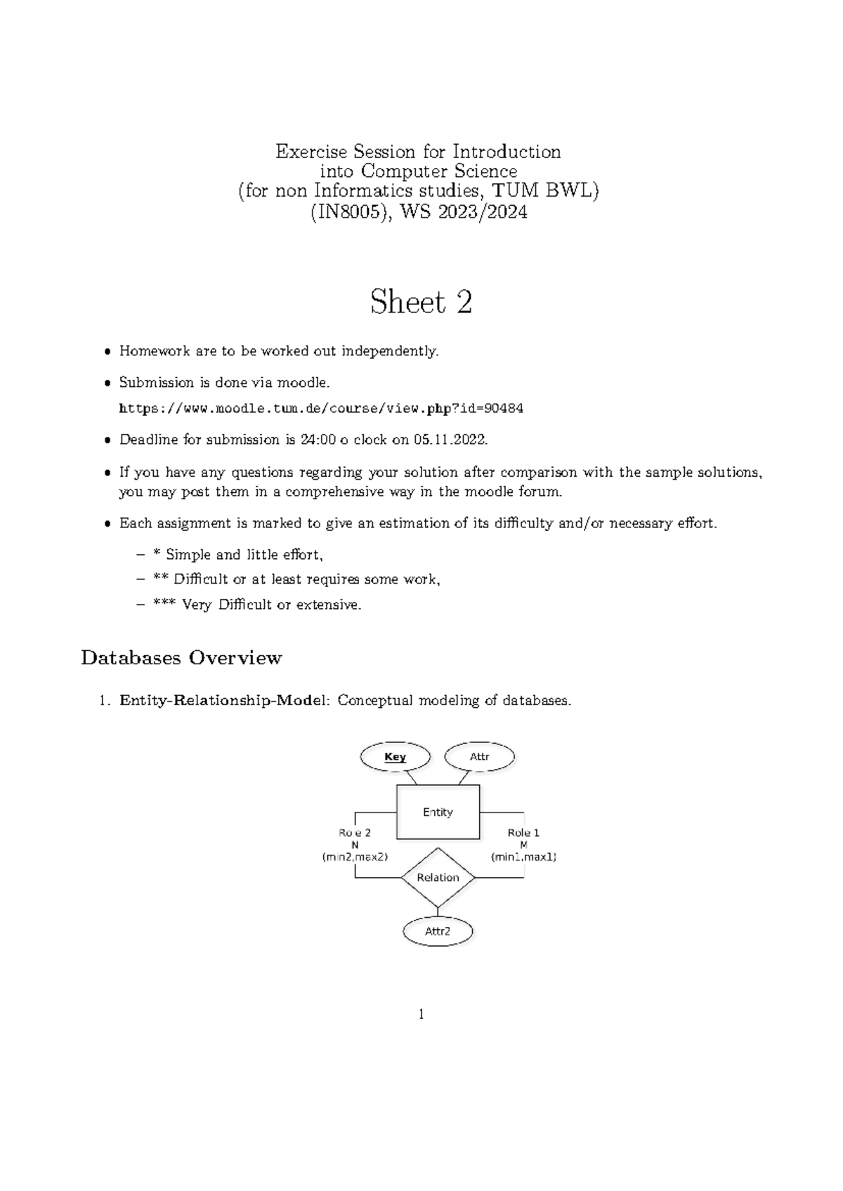 Sheet 02 Solution - Tutorial - Exercise Session for Introduction into ...
