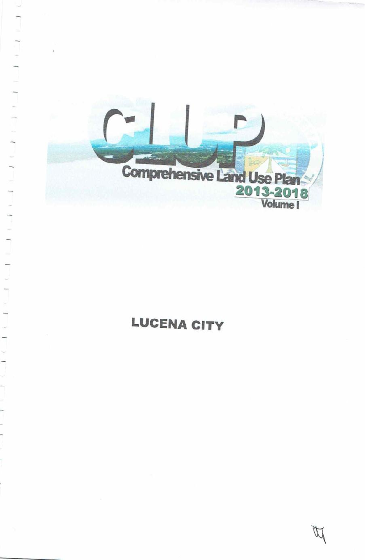 Lucena City Comprehensive Land Use Plan (CLUP) Volume I Overview - Studocu