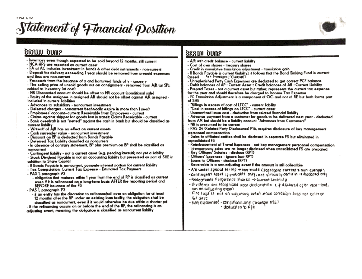 FAR Summary Notes Part 1 - Intermediate Accounting 1 - Studocu