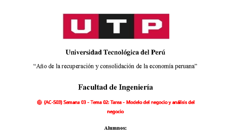 Análisis y Diseño de Sistemas de Información (AC-S03) Tarea - Modelo de Negocio - Document Preview