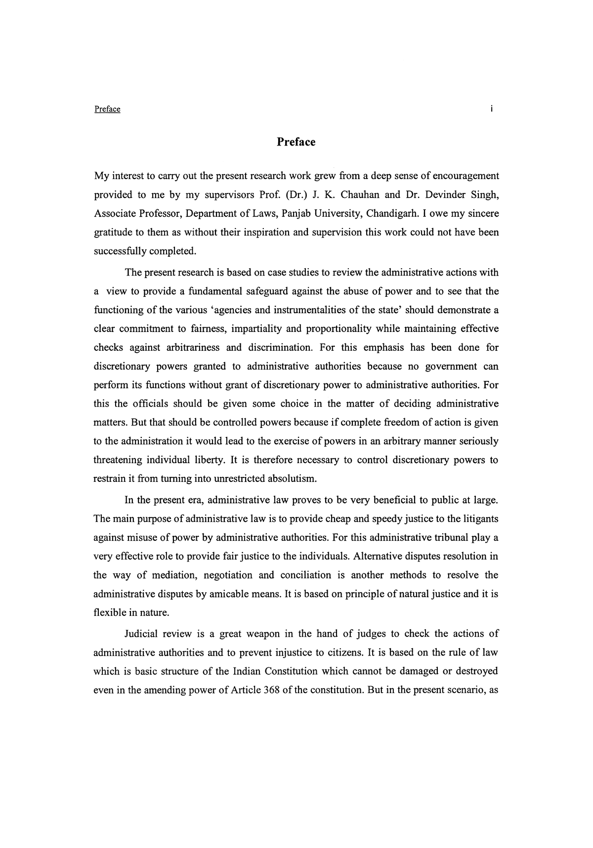 LLM Thesis Preface: Safeguards in Admin Law and Power Abuse - Studocu