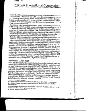Navistar International Corporation: A Case Study on Audit Challenges ...