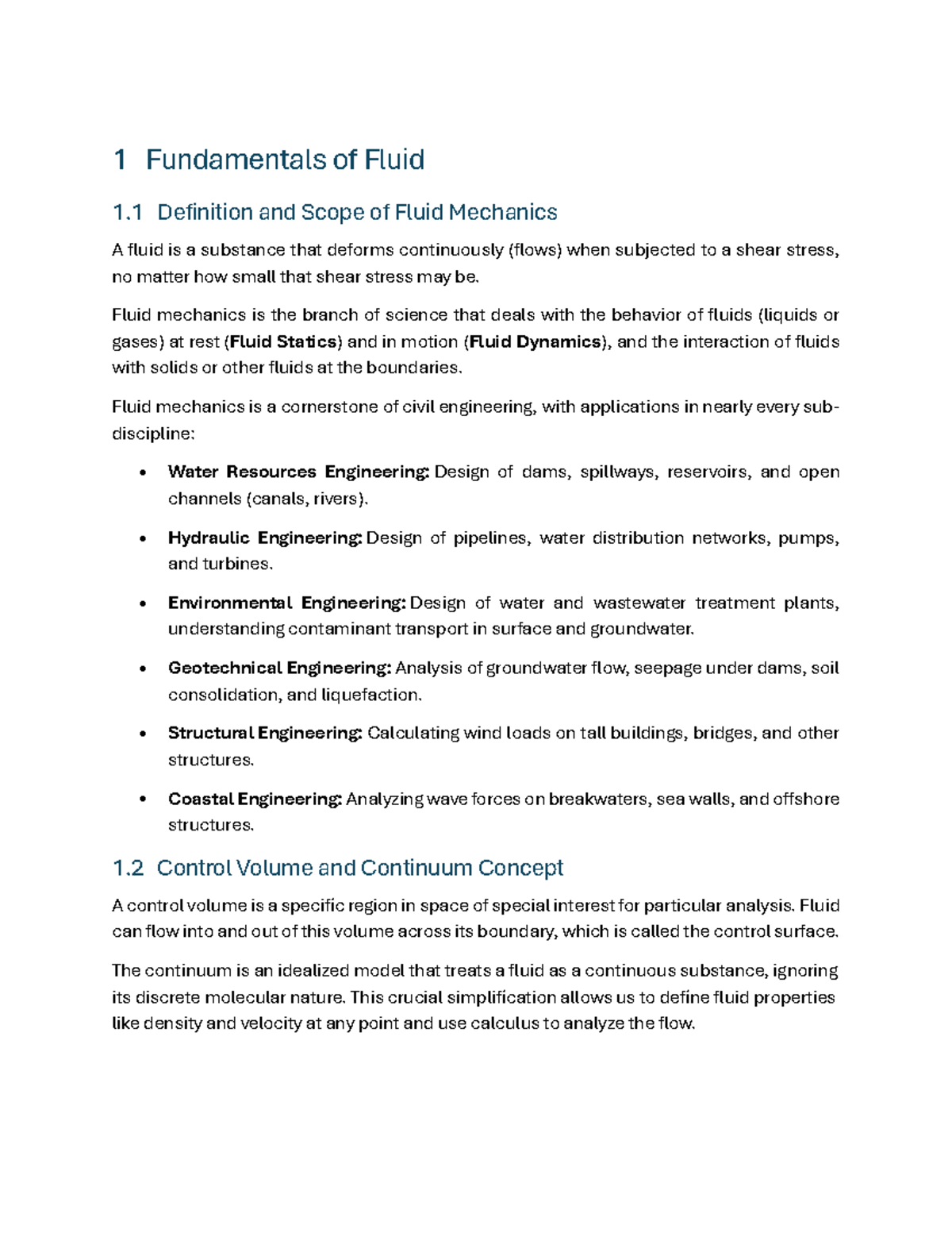 Lecture FLUID 1: Fundamentals of Fluid Mechanics and Properties - Studocu
