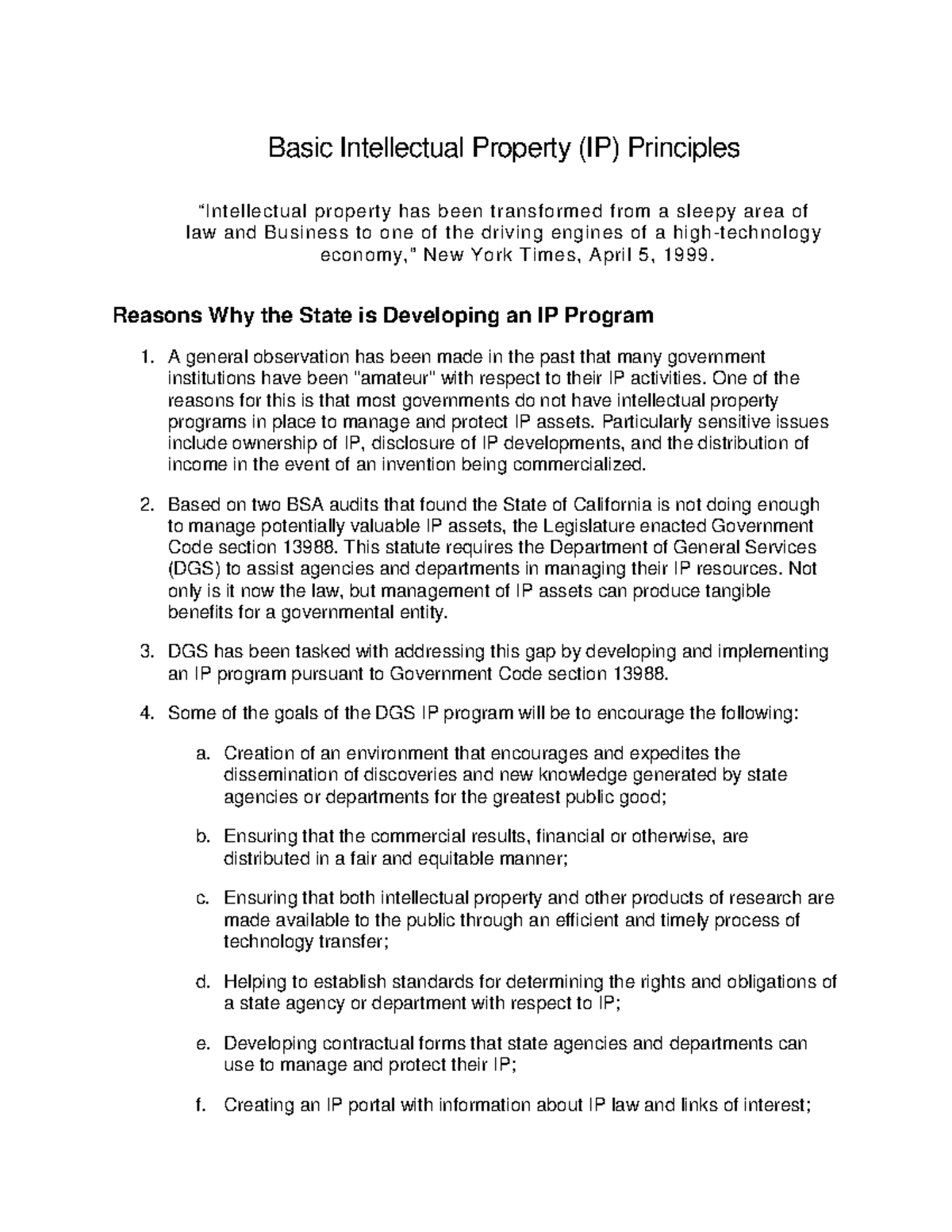Basic IP Principles: Understanding California's Intellectual Property ...