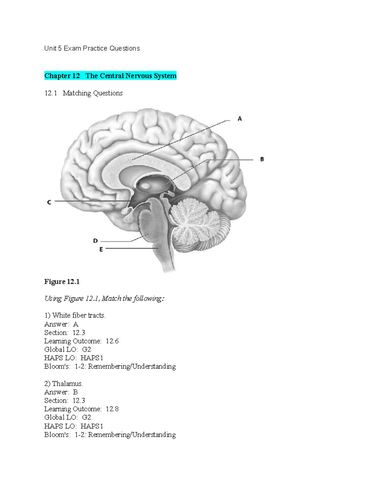 Final Exam Study Guide for Biology 101: Key Concepts and Topics - Unit ...