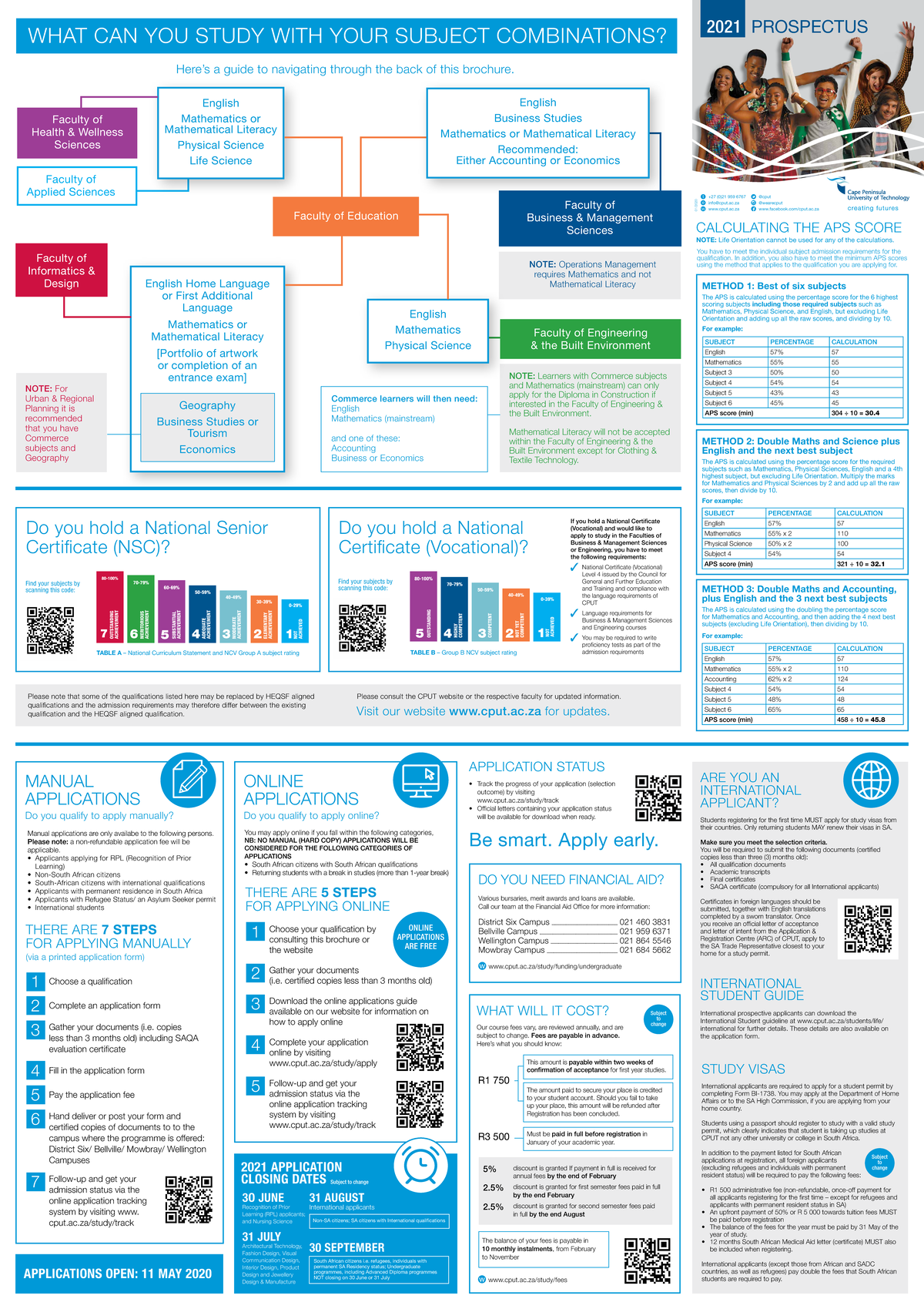 CPUT Prospectus 2021: Key Info for Applications & Fees - Studocu