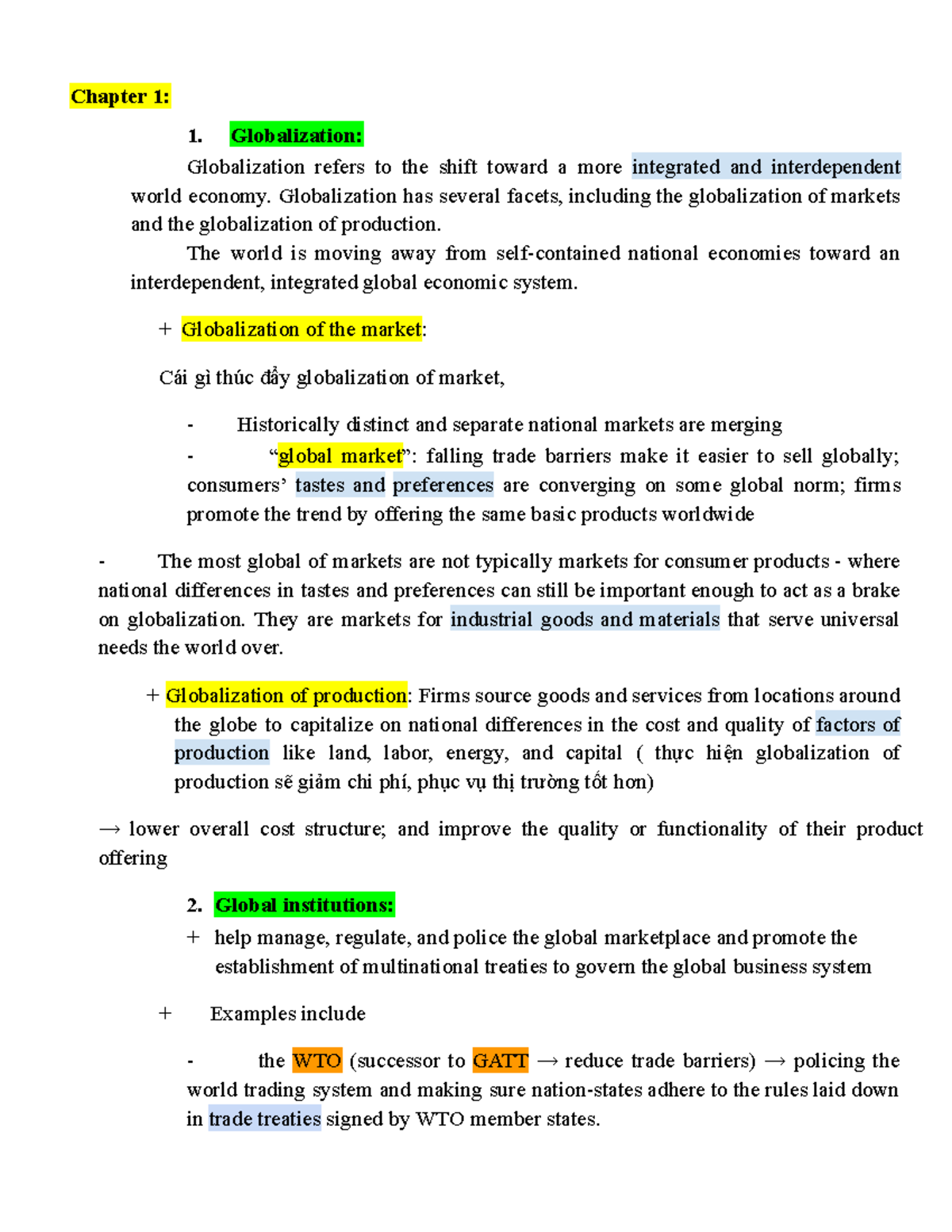 Chapter 1: Globalization and Its Impact on International Business (KINH ...