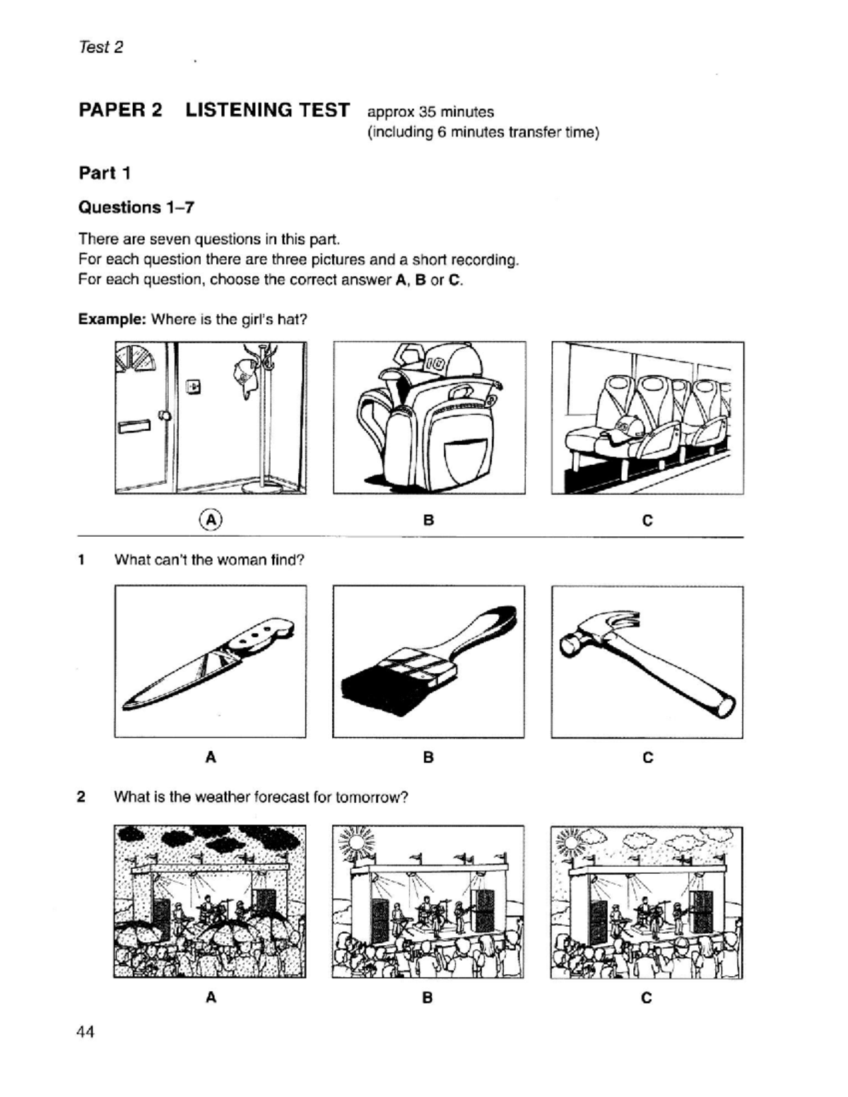 Listening Test 2 Paper 2: Questions & Answers Guide - Studocu