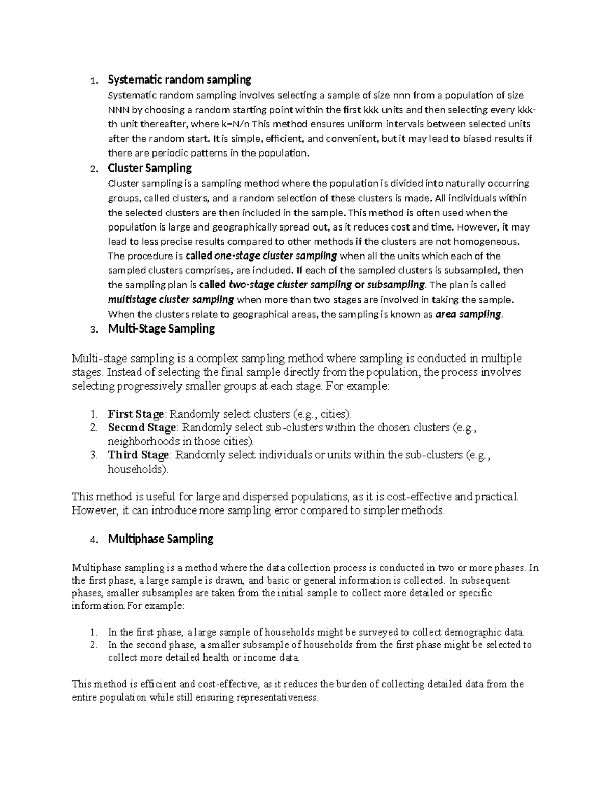 Systematic random sampling - 1. Systematic random sampling Systematic ...