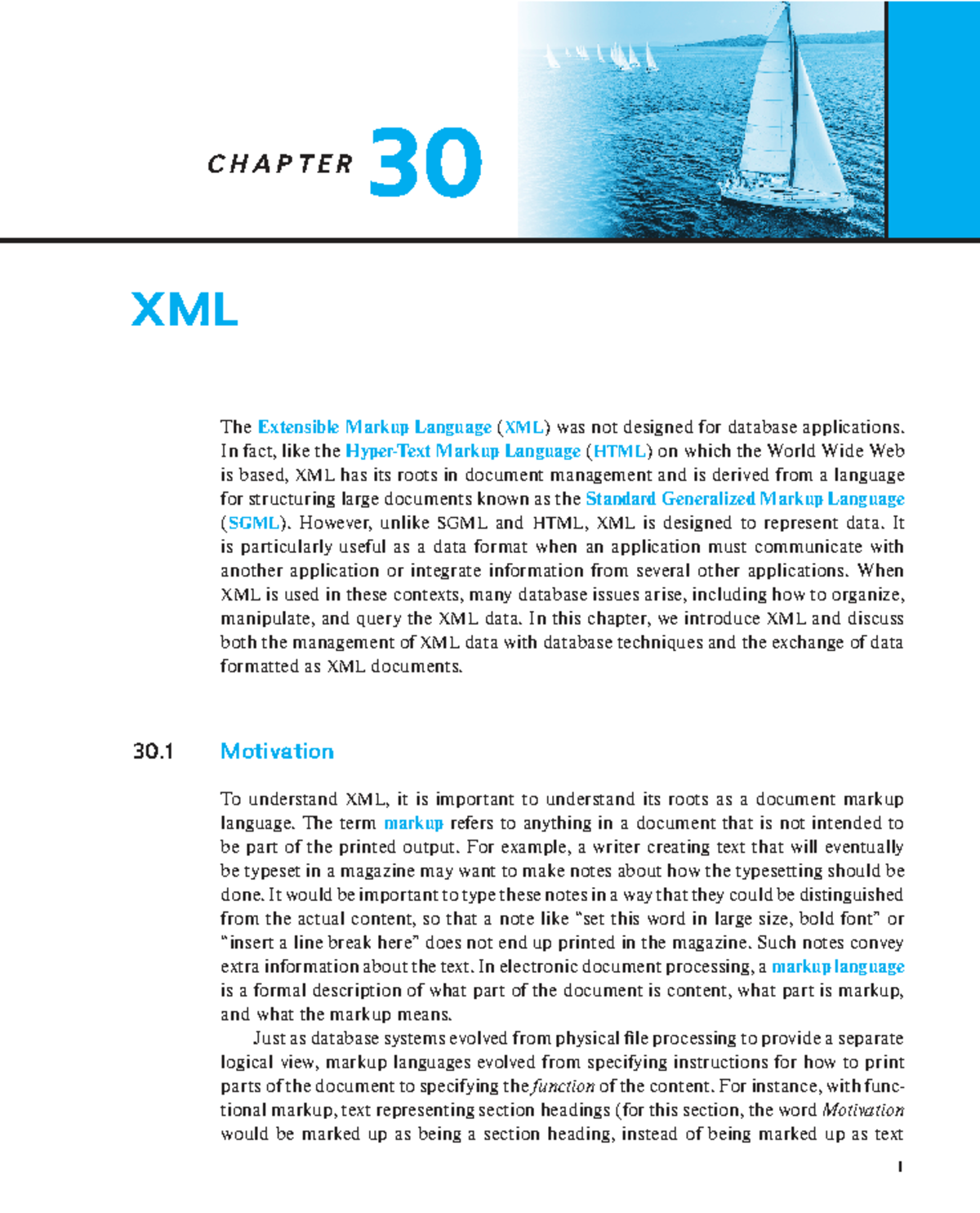 CHAPTER 30: Understanding XML and Its Database Applications - Studocu