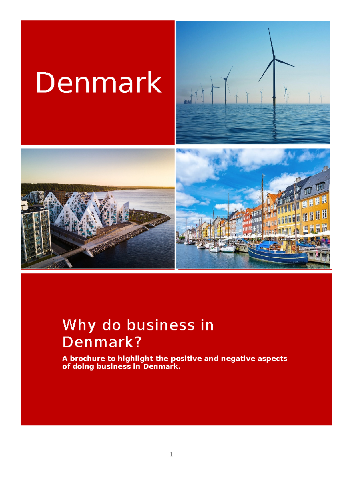 Business in Denmark: Pros & Cons for Companies (Brochure) - Studeersnel