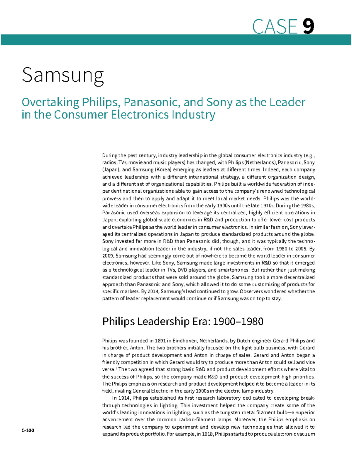 Samsung Case Study: Overtaking Competitors in Consumer Electronics ...