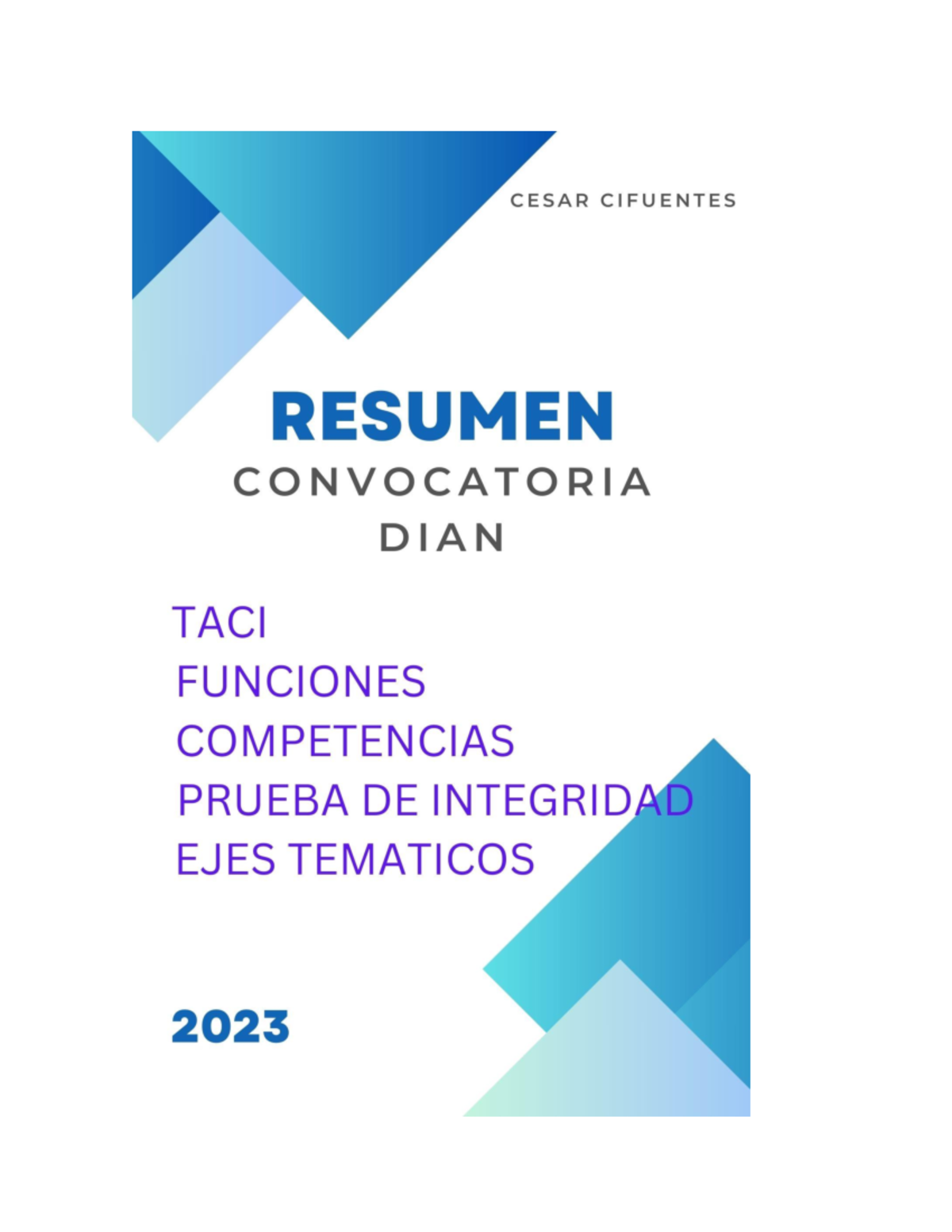 Resumen de Material de Estudio sobre Convocatoria DIAN 2022 - Document Preview