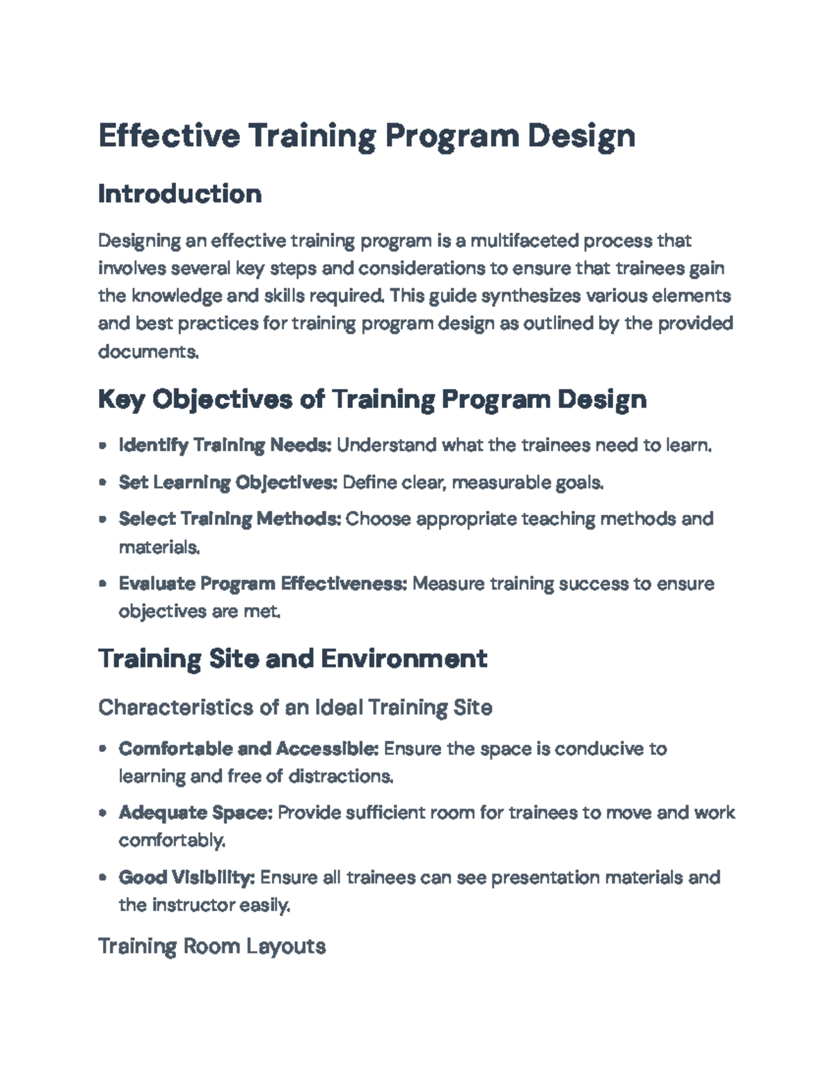 Effective Training Program Design: Best Practices and Strategies ...