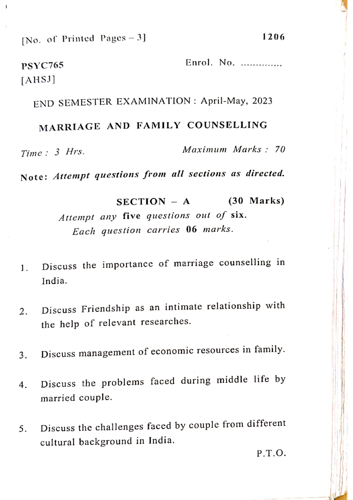 Family and Marriage Study Guide - 2023 - Studocu