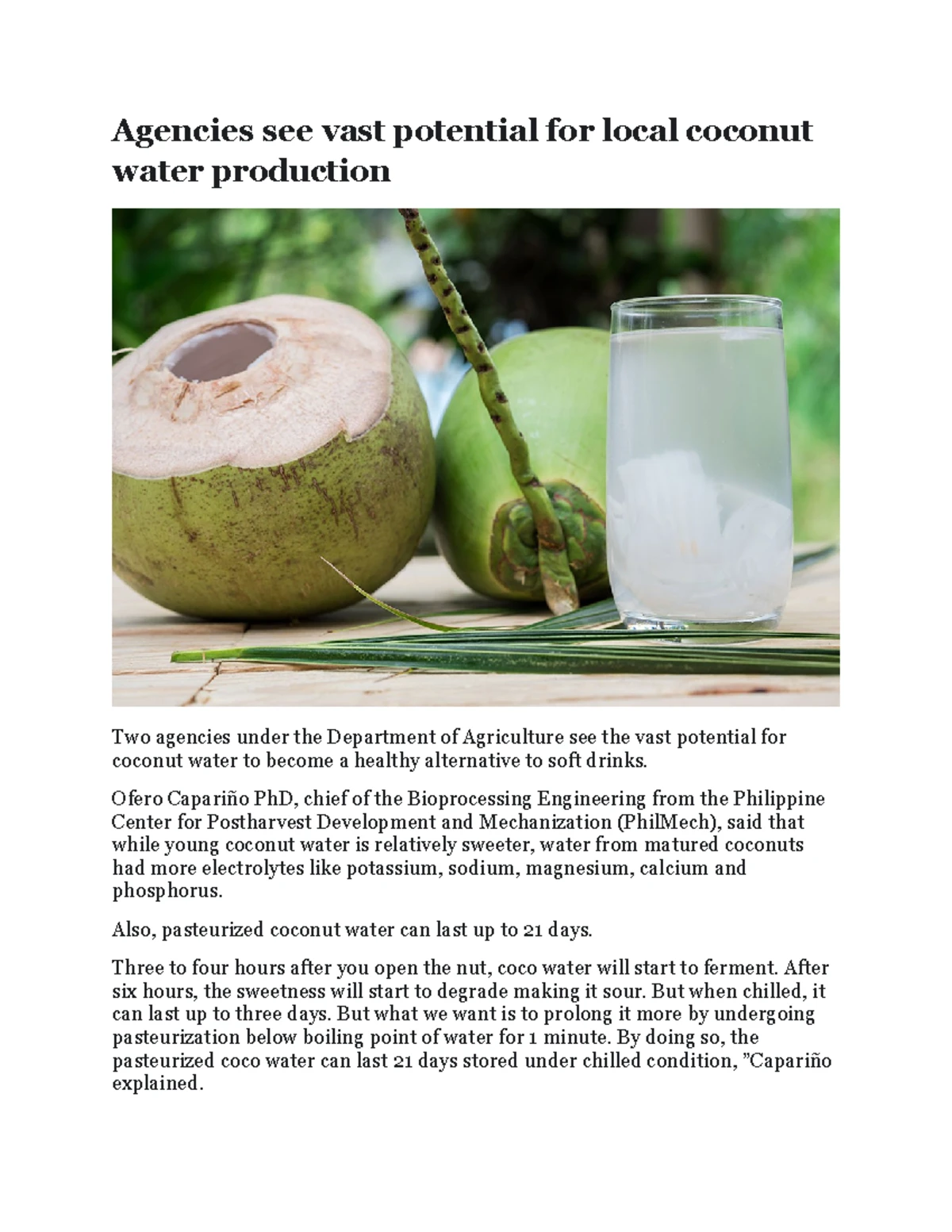 Coconut Production Areas in Sultan Kudarat (Region XII) Analysis - Studocu