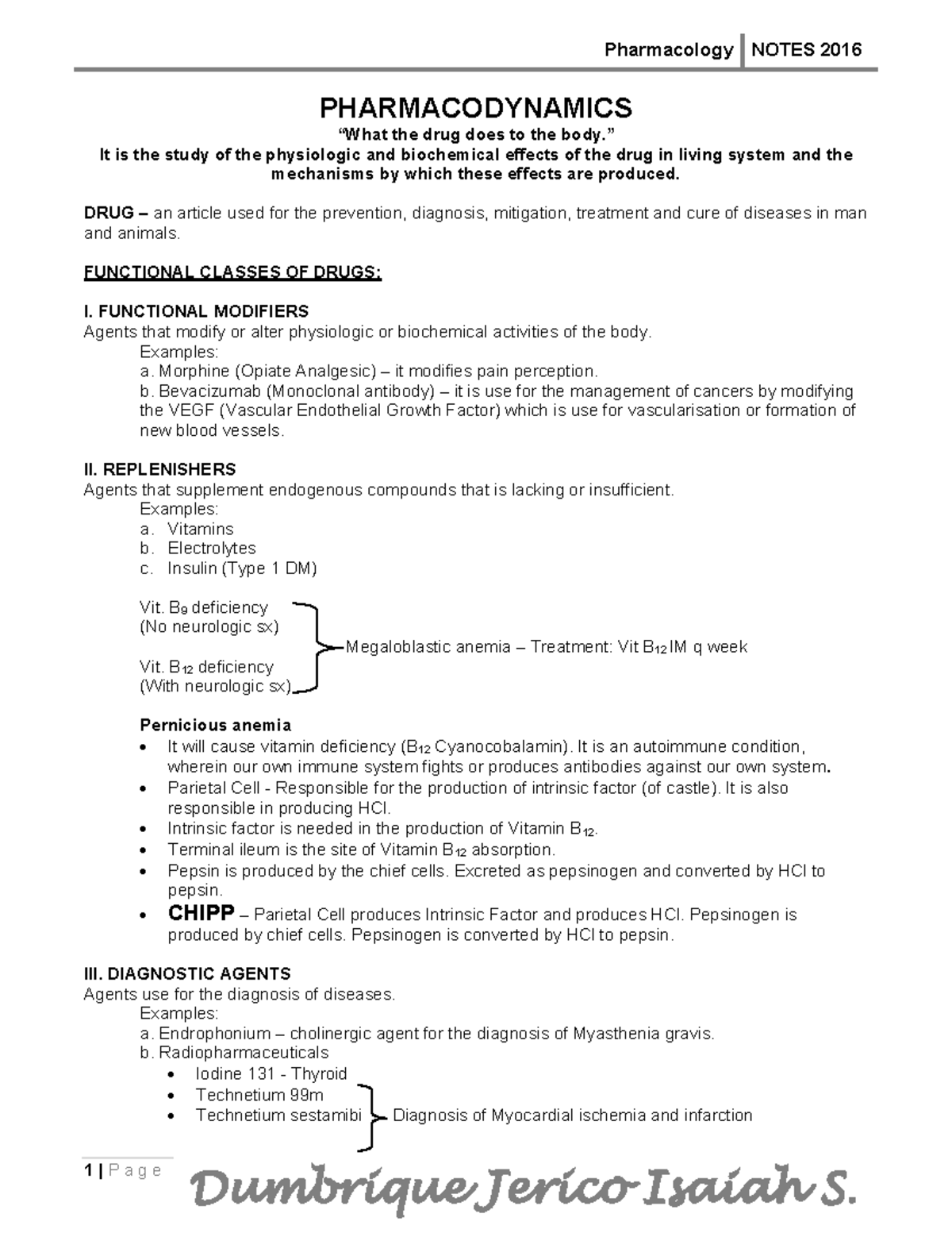 Pharmacology-Notes for Board Exam Prep: Key Insights and Concepts - Studocu