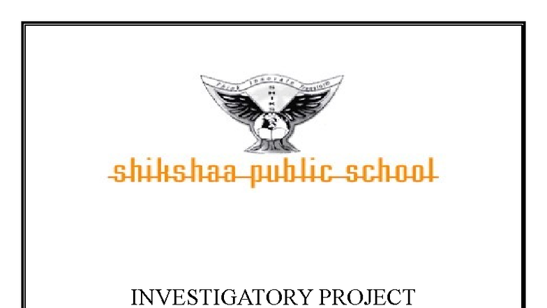 Investigatory Project on Food Adulterants in Chemistry - Class XII B ...