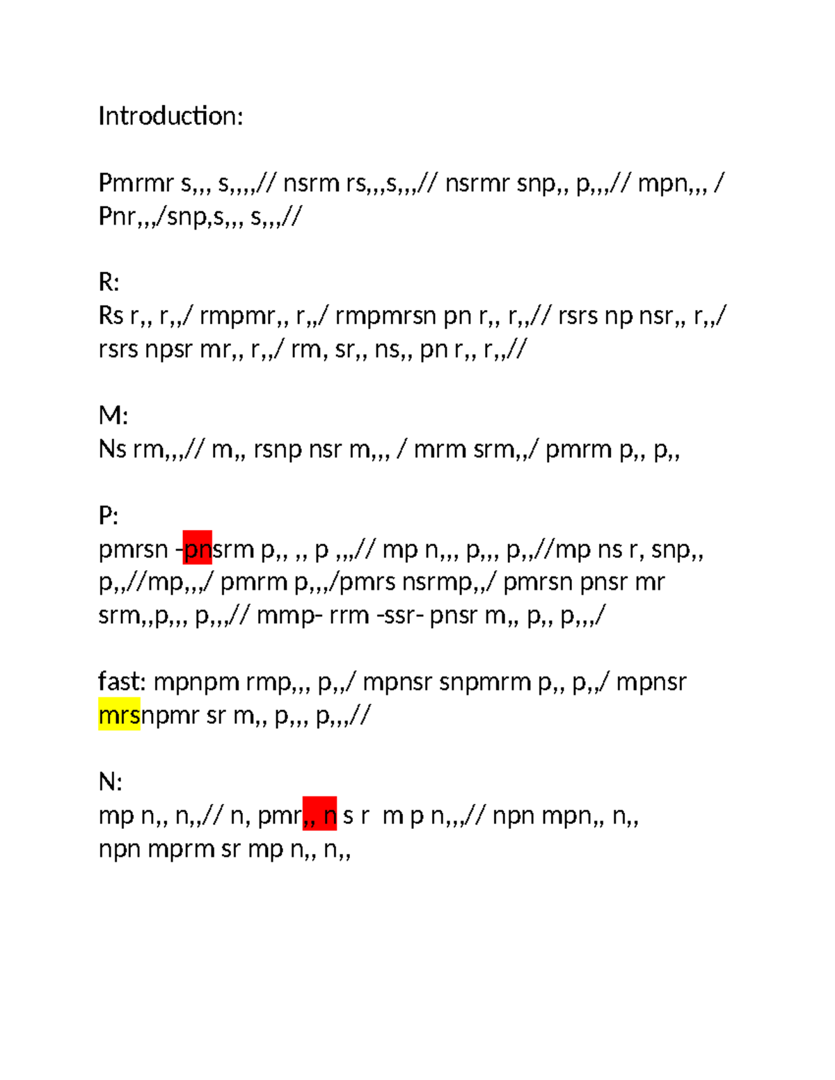 Bandureethi ragam - Musical notes - Introduction: Pmrmr s,,, s ...