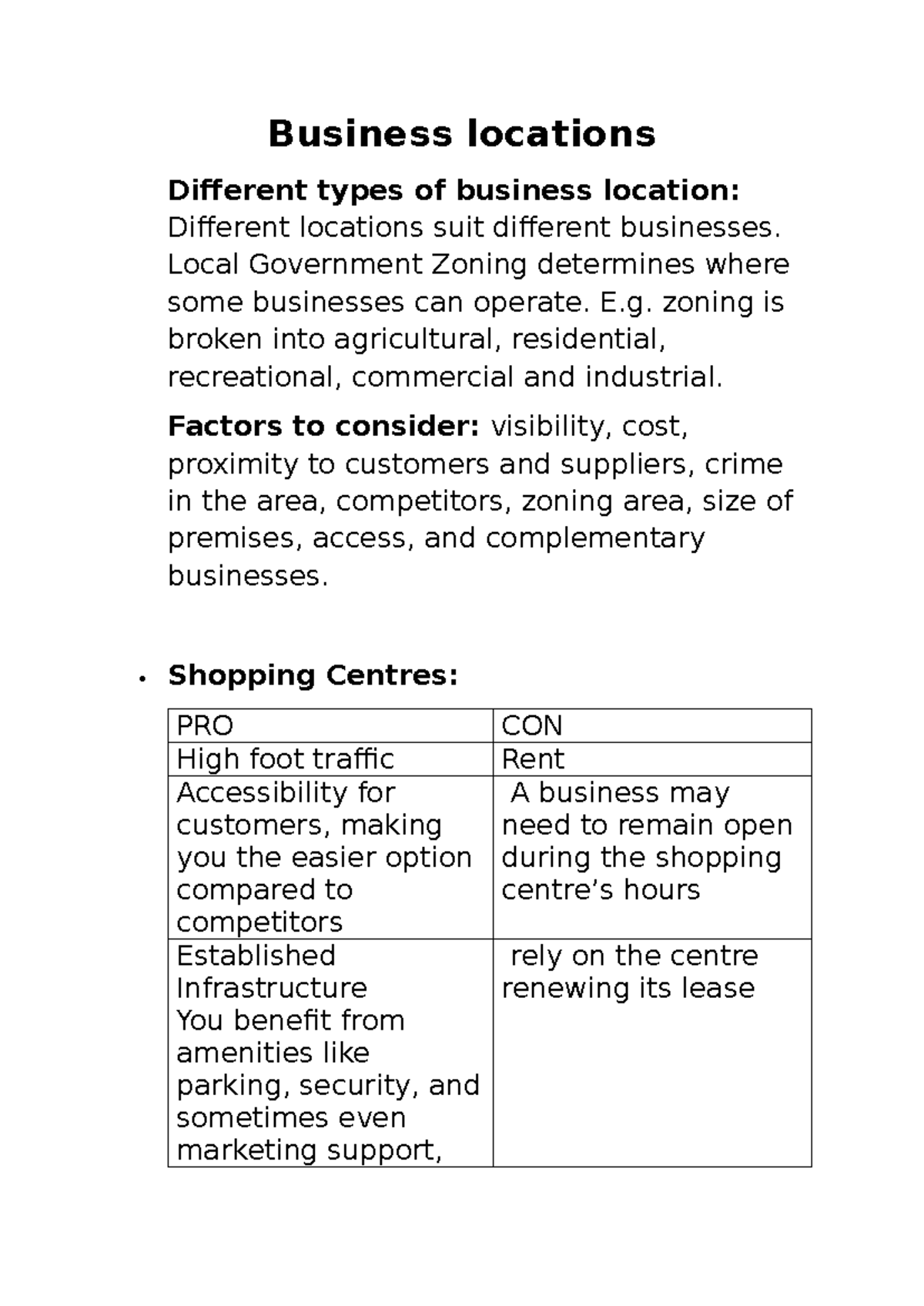 BUS101: Business Locations Analysis for Entrepreneurs and Startups ...