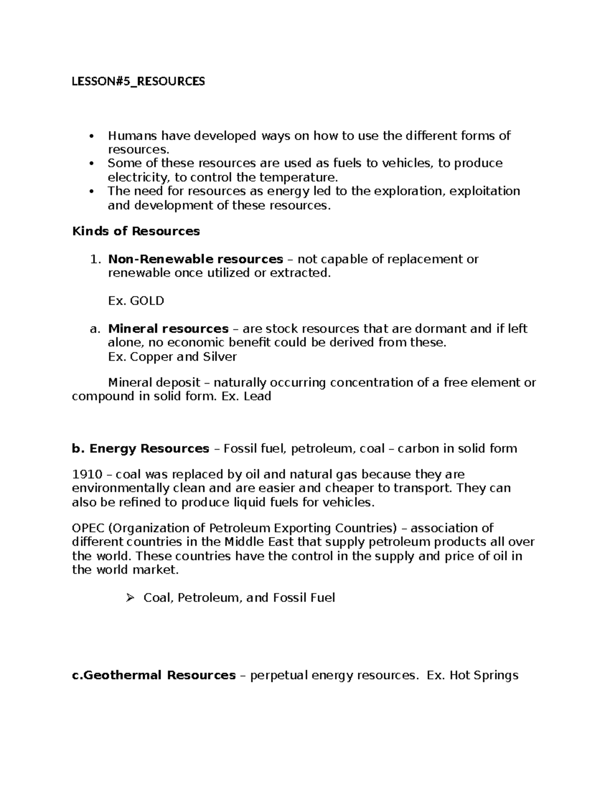 Lesson#5 Resources - LESSON#5_RESOURCES Humans have developed ways on ...