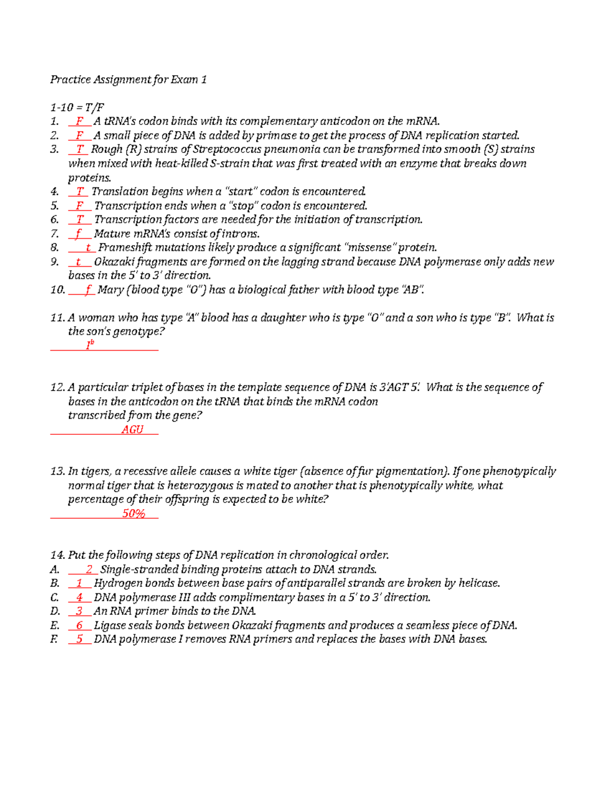 Exam 1 Study Guide - Practice Assignment Overview - Studocu