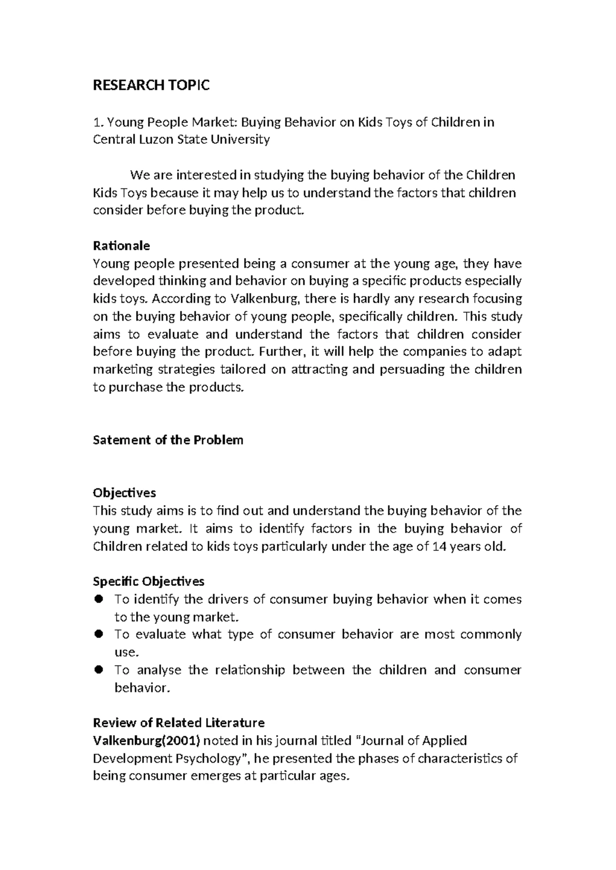 Quarter 1 Module 5 Research Title - LUIGI CASTILLO PRACTICAL RESEARCH 2 ...