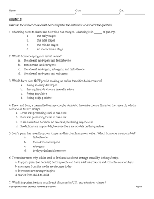 Chapter 3 - study guide - : s: e: chapter 3 Indicate the answer choice ...