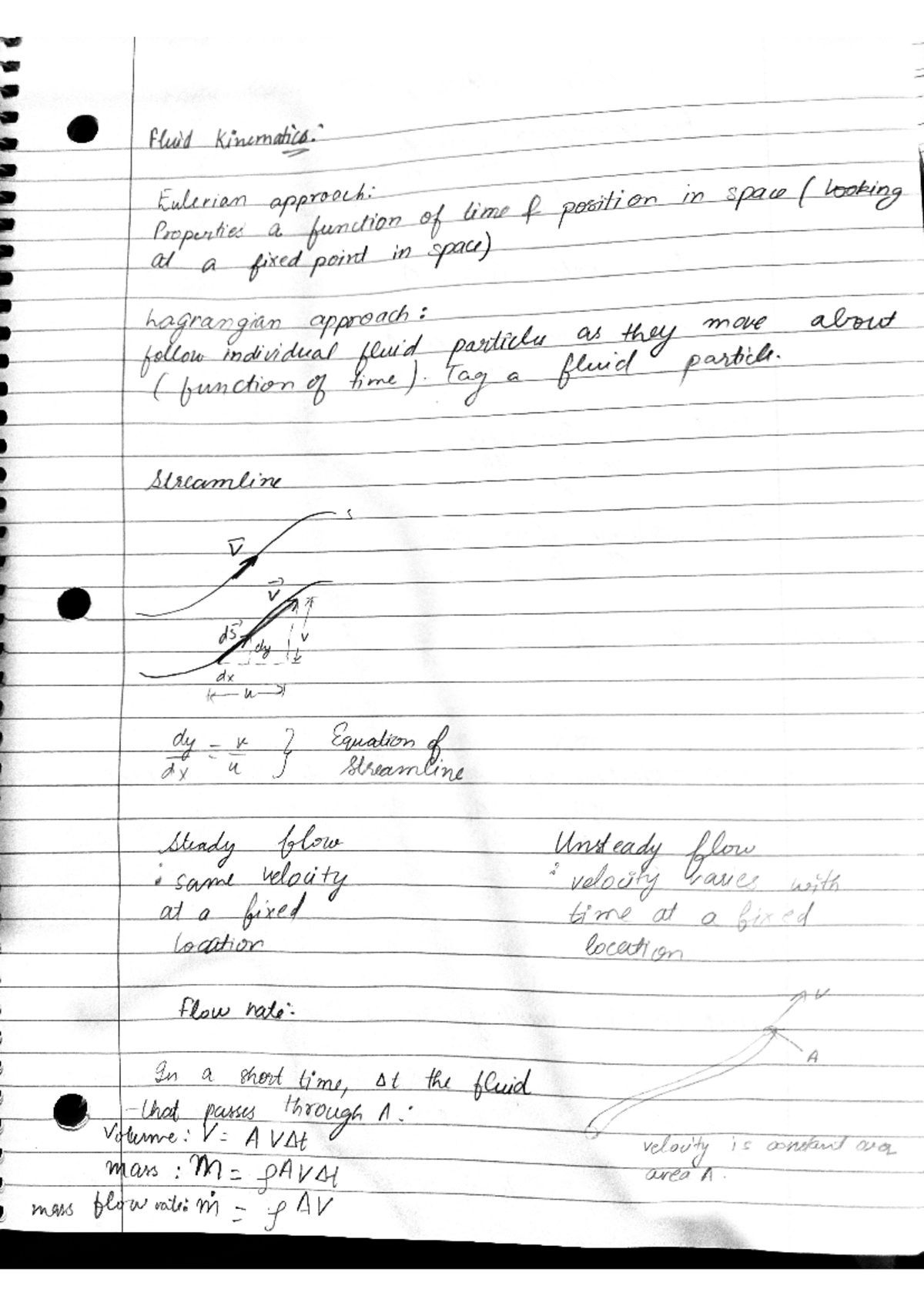 ENGR 361 - Fluid Mechanics I Summary Notes - Studocu