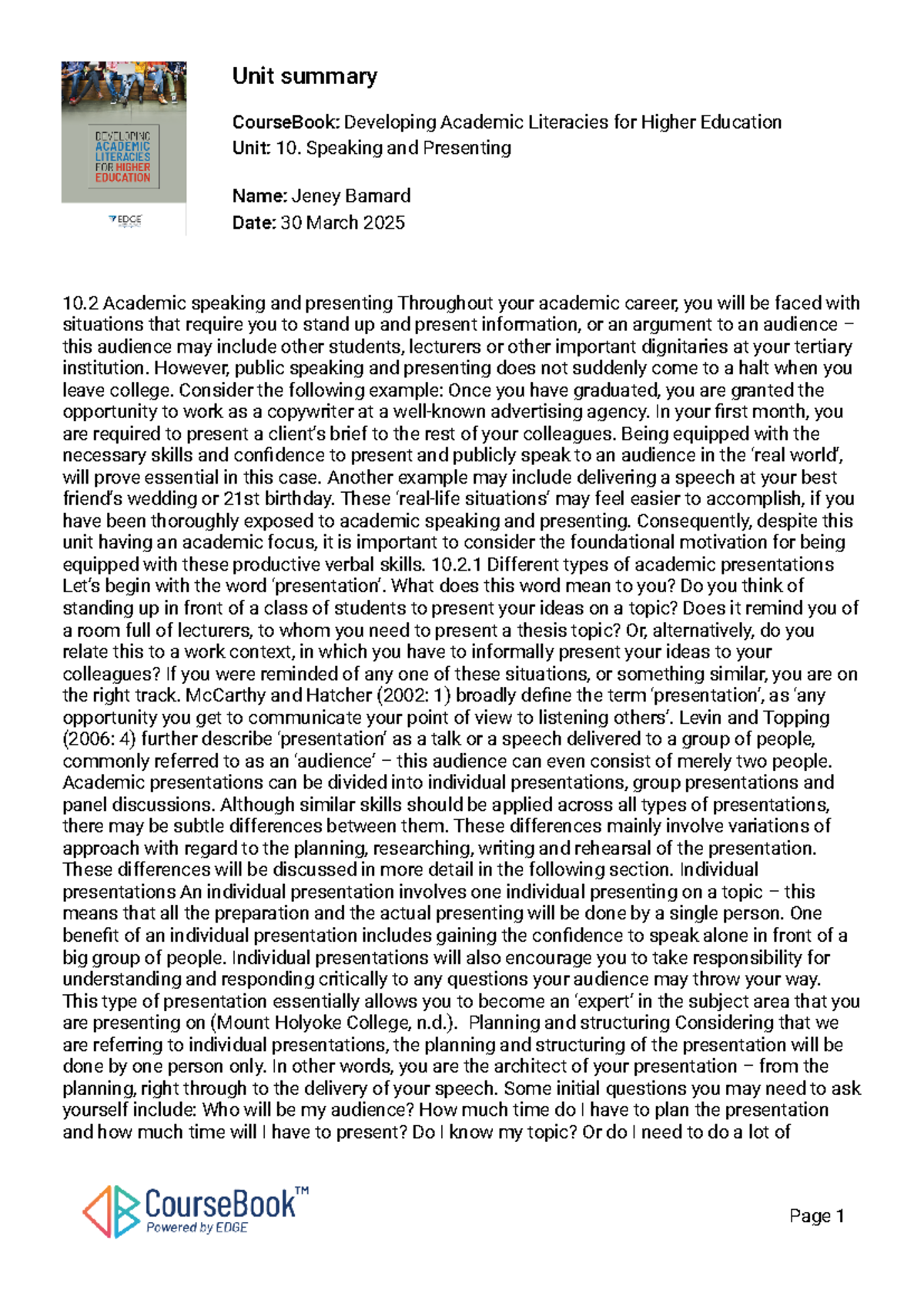 Introduction to Data Science and its Applications - DS101 Lecture Notes ...